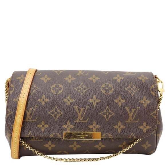 Louis Vuitton  Favorite MM Monogram Canvas Shoulder Bag Brown - Picture 1 of 16